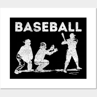 baseball 3 people team by NFB Posters and Art